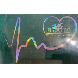 „Boom im Herz“ Aufkleber 25cm