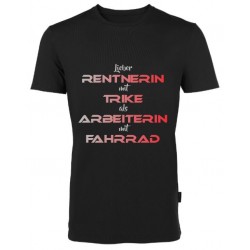 T-Shirt Rentner mit Trike