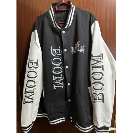 Men`s Basic College Jacket "BOOM" mit Schriftzug
